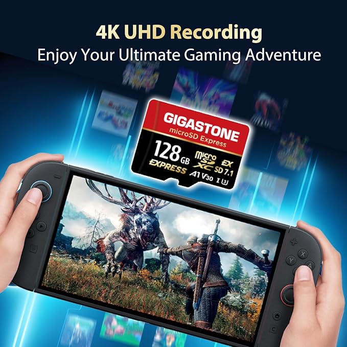 【Designed for Switch 2】 GIGASTONE 128GB microSD Express R/W 880/500MB/s SDXC - Image 4