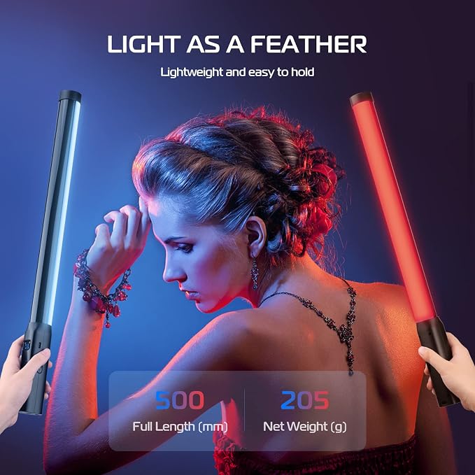 ULANZI VL119 Handheld Light Wand, 360° RGB LED Video Light Stick - Image 4