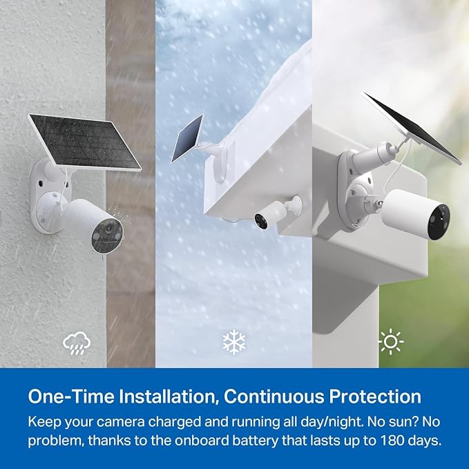 Tapo SolarCam 1080p Outdoor Wireless Security Camera, Battery Power - Image 3