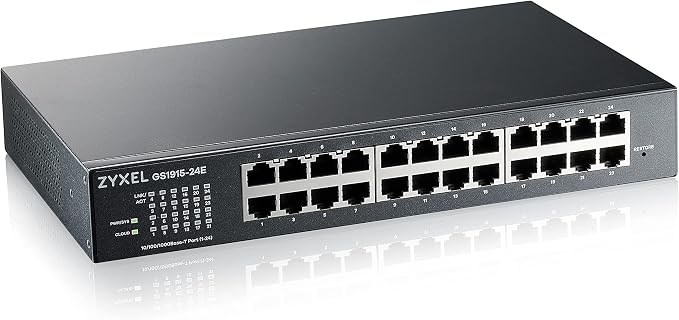 Zyxel 24 Port Ethernet Switch | Smart Managed Gigabit Network Switch | 24x GbE by ZYXELNETWORKS