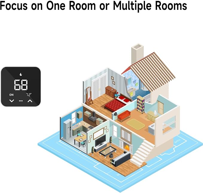 Smart Thermostat for House, WiFi Programmable Thermostat, Compatible - Image 7