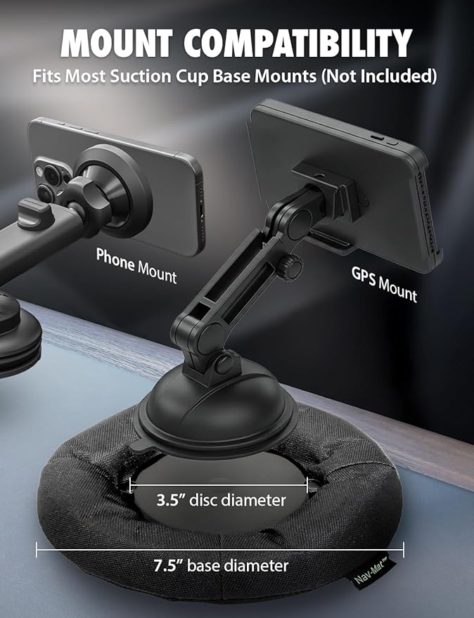 Bracketron NavMat Portable GPS Dash Pad Converts Windshield GPS Mount into - Image 2