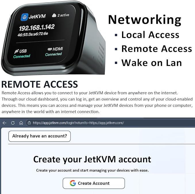 JetKVM IP KVM PC Remote Control, Jet KVM Over IP Ethernet Open-Source - Image 3