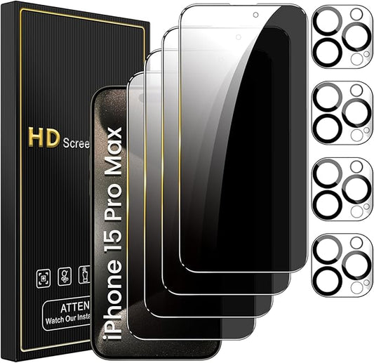 Romkasi 4 Pack Privacy Screen Protector by Unknown