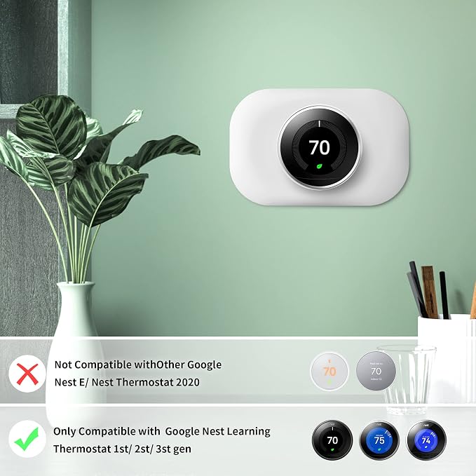 Compatible with Google Nest Thermostat 1st/2nd/3rd Wall Plate Cover - Image 3