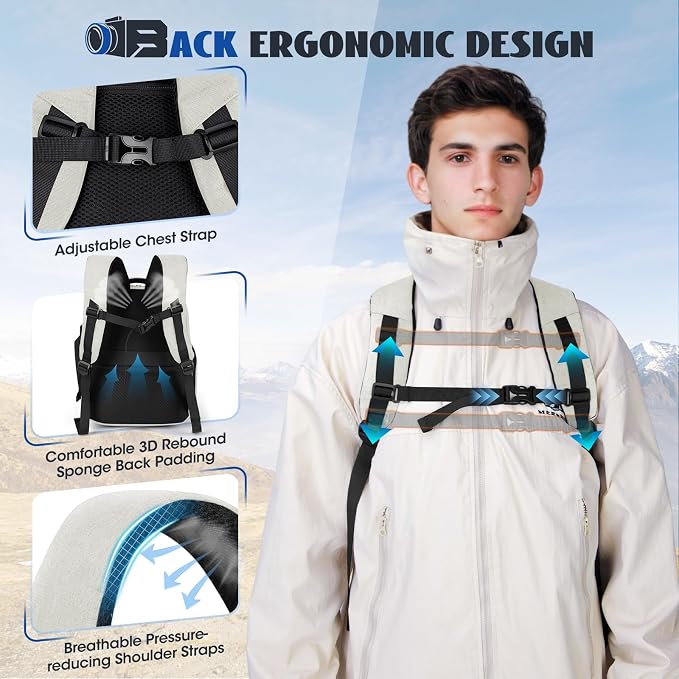 Camera Backpack Camera Bag for Photographers DSLR SLR Mirrorless Camera Cases - Image 6