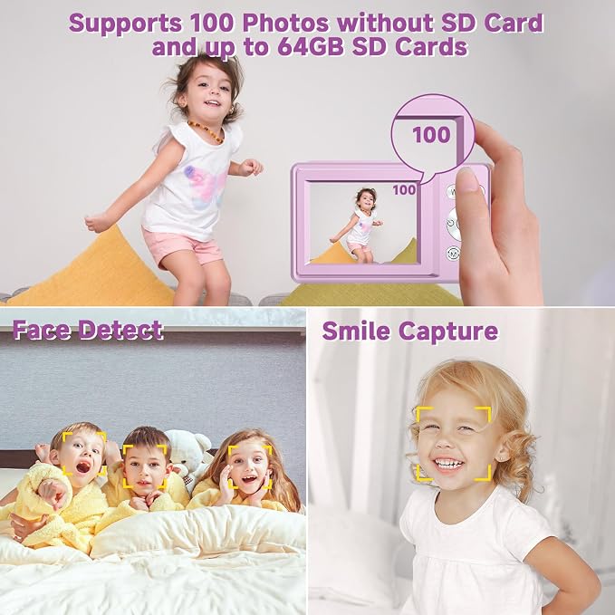 Digital Camera, 44MP Compact Camera, FHD 1080P Point and Shoot Digital Cameras - Image 4