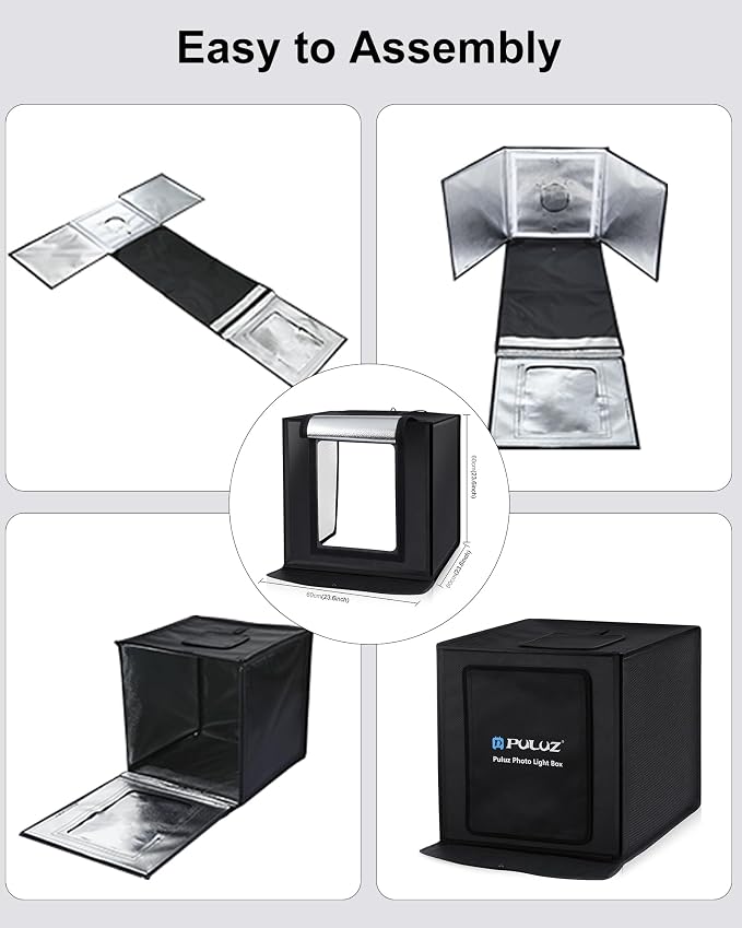 PULUZ Light Box Photography, 24x24 inch Large Photo Light Box - Image 6