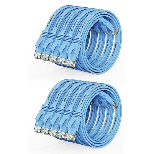 Cat 6 Ethernet Cable 1.5ft Flat Internet Network Cables by CableGeeker