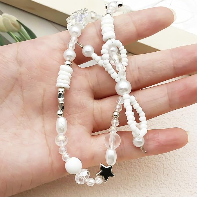 Beaded Camera Wrist Strap Cute Digital Camera Charm Lanyard Phone Chain - Image 4