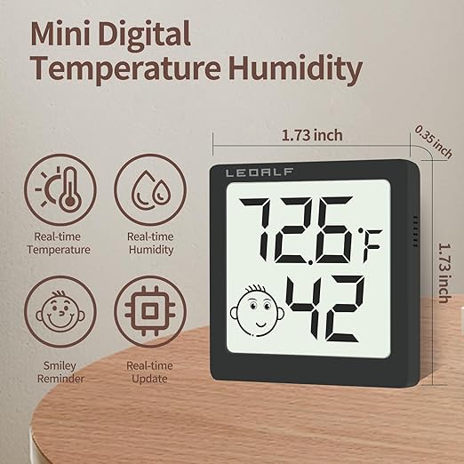 Mini Humidity Meter Hygrometer 6 Pack Room Thermometer Indoor Digital - Image 2