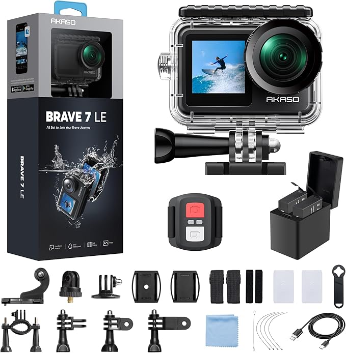 AKASO Brave 7 LE 4K30FPS 20MP WiFi Action Camera by AKASO