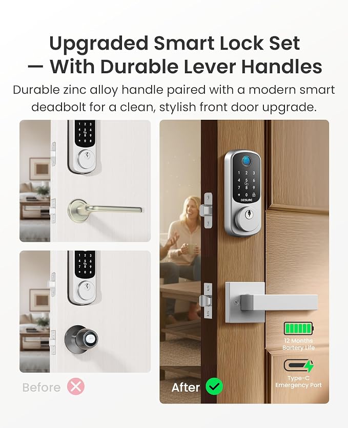 DESLOC B200 Fingerprint Smart Lock - Image 2