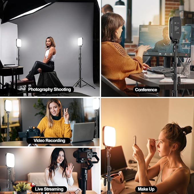 EMART 2-Pack LED Video Light, Portable 3000-5500K CRI97+ Studio Lights - Image 5