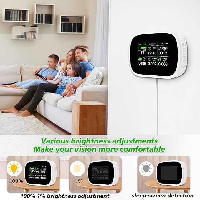 18-in-1 Smart Air Quality Monitor, WiFi Indoor Air Detector - Image 6