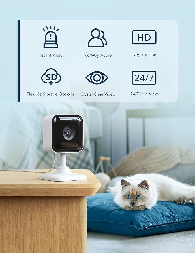 GNCC 2K Indoor Security Camera, 2 Packs Cameras - Image 2