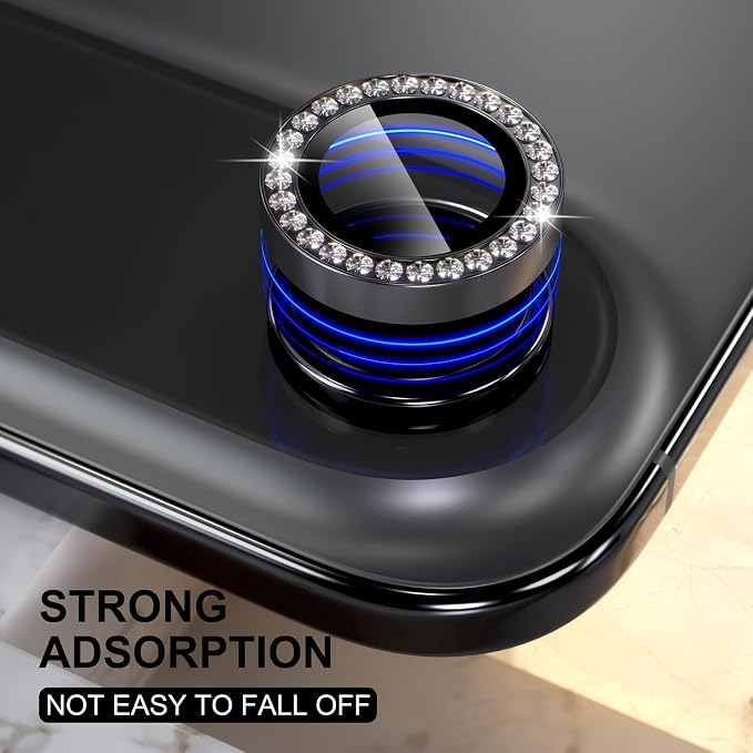 Choiche Compatible for iPhone 17 Air Camera Lens Protector Bling, 9H Tempered - Image 5