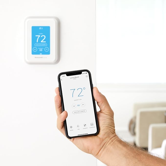 Honeywell Home T9 WIFI Smart Thermostat, Smart Room Sensor Ready, Touchscreen - Image 5