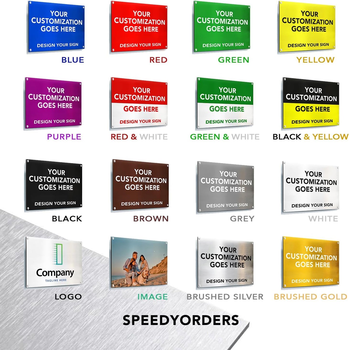 Custom Outdoor Metal Signs, Personalized Aluminum Signs, Customized Safety Signs, Metal Business Signs, Waterproof Outdoor Business Signs, White Aluminum (White, 10x7 In)