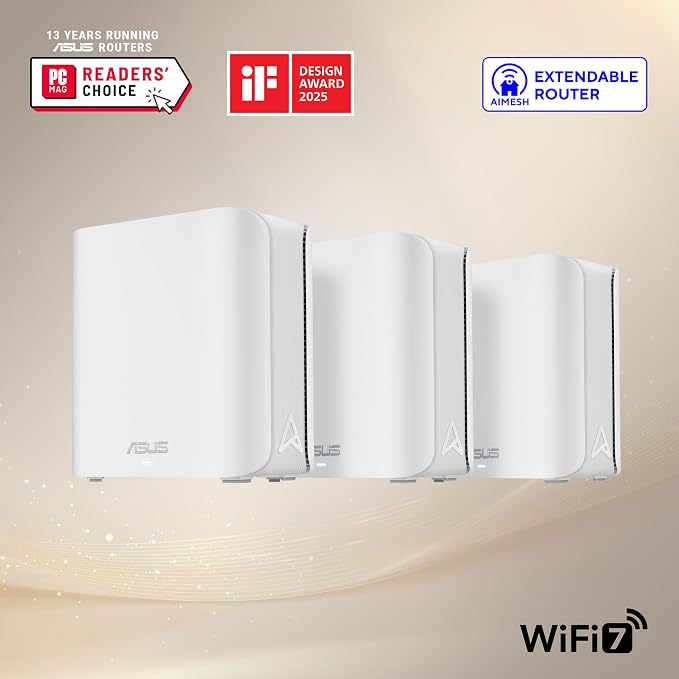 ASUS ZenWiFi BD4 Dual-Band WiFi 7 Mesh, 3600 Mbps, 6500 sq.ft, Dual 2.5G Ports - Image 3