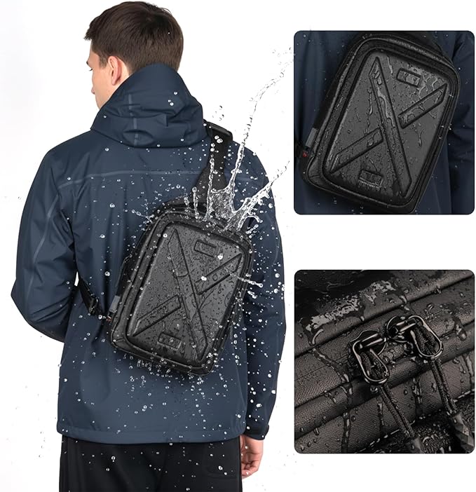 Besnfoto Camera Hardshell Case Crossbody Camera Sling Bag Small Waterproof - Image 3