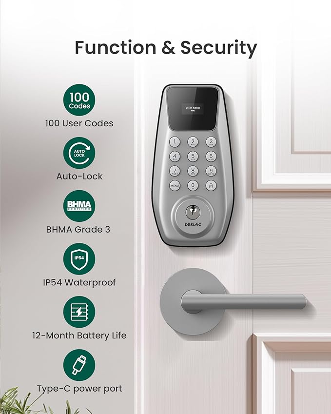 DESLOC C100 Keyless Entry Door Lock - Image 6