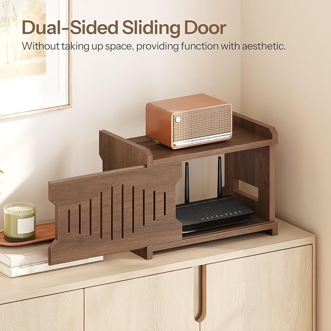 HOOBRO Wi-Fi Router Box Hider, WiFi Router Storage Box - Image 4