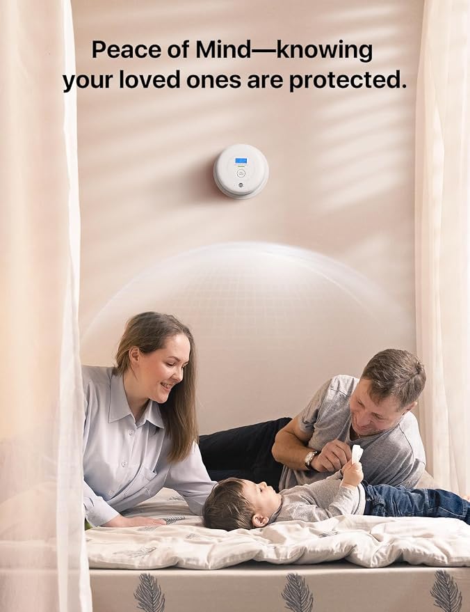 X-Sense Smoke Detector Carbon Monoxide Detector Combo, 10-Year Battery Smoke - Image 8