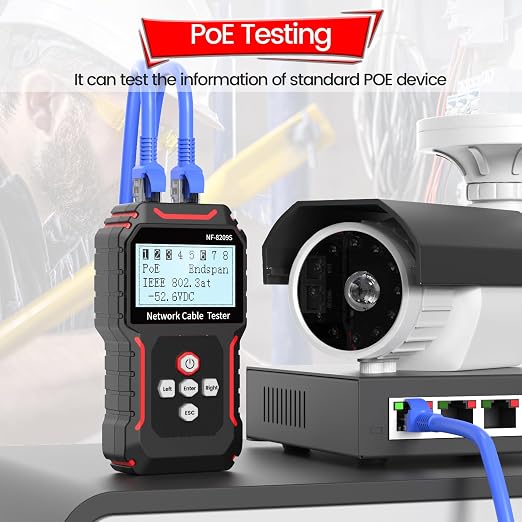 NF‑8209S Network Cable Tester – Upgrade LAN Network Cable, Ethernet Cable Tester - Image 6