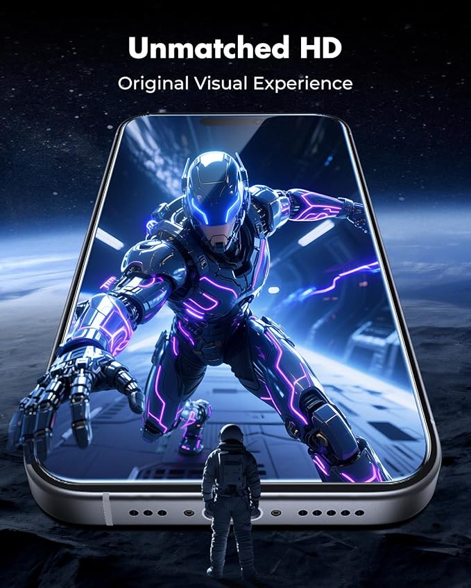 UNBREAKcable iPhone 16 Pro Max Screen Protector 3-Pack, Upgraded Dual-Tempered - Image 4