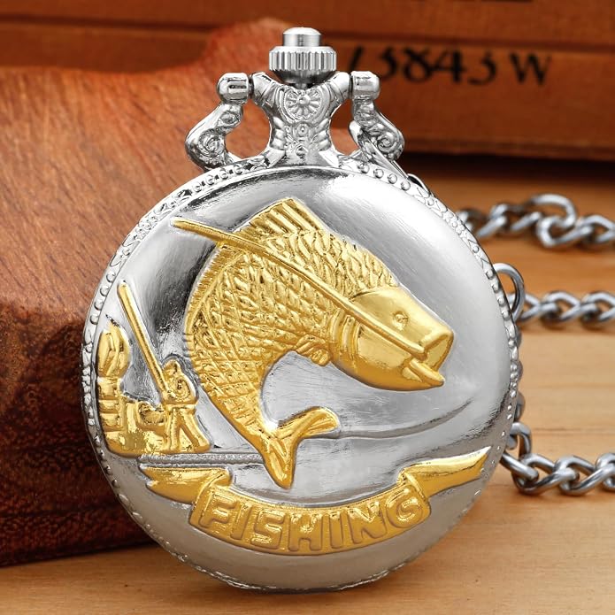 Men's Pocket Watch, Arabic Digital Dial Pocket Watches - Image 2