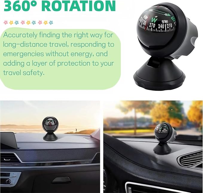 Car Compass, Night Vision Electronic Digital Compass, Direction Guidance - Image 4