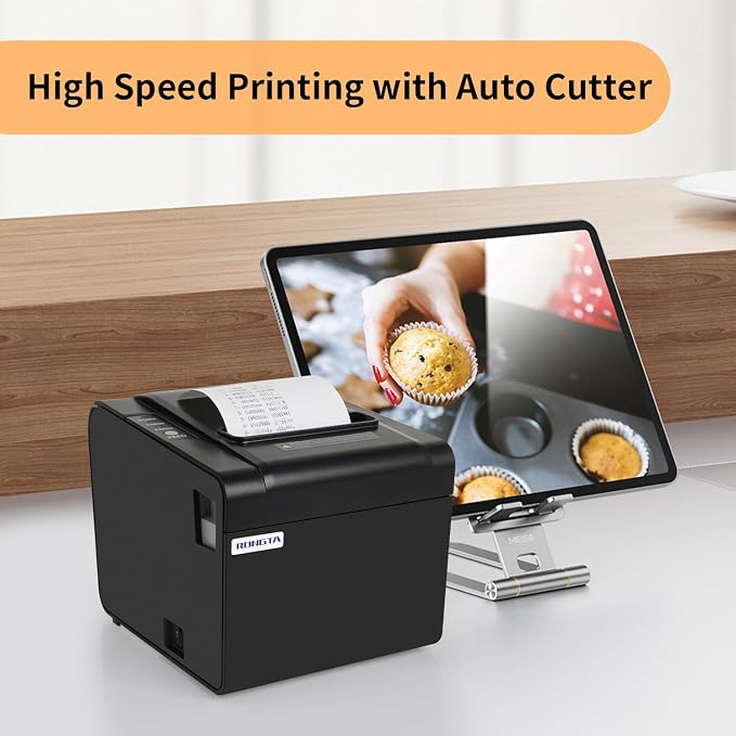 Rongta POS Receipt Printer, 80mm Thermal Printer, Restaurant Kitchen Printer - Image 3