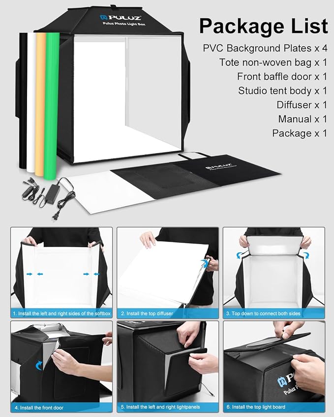 Light Box, PULUZ 16"x16" Studio Light Box - Image 9