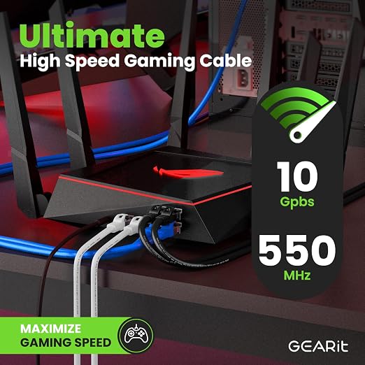 GEARit Cat6A Ethernet Cable 10Gbps Snagless Shielded SSTP, SFTP Shielded - Image 5