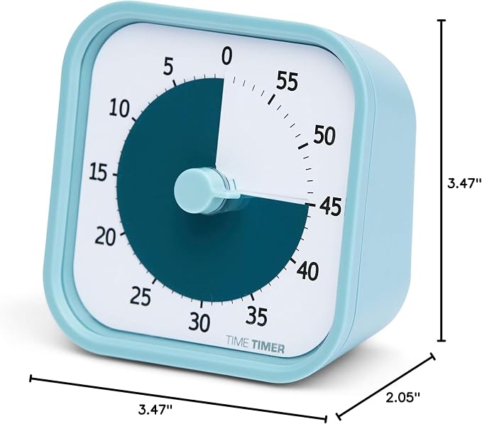 Time Timer MOD 60-Minute Visual Timer, Home Edition, Silent Operation, Study - Image 8
