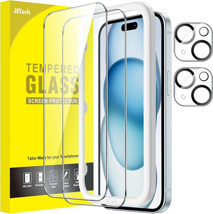 JETech Screen Protector for iPhone 15 Plus 6.7-Inch by JETech
