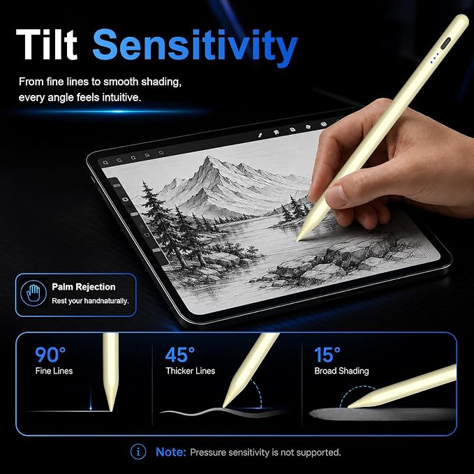 HATOKU Stylus Pen for iPad 2018-2026, 15 Mins Fast Charging Pencil 1st Gen - Image 5