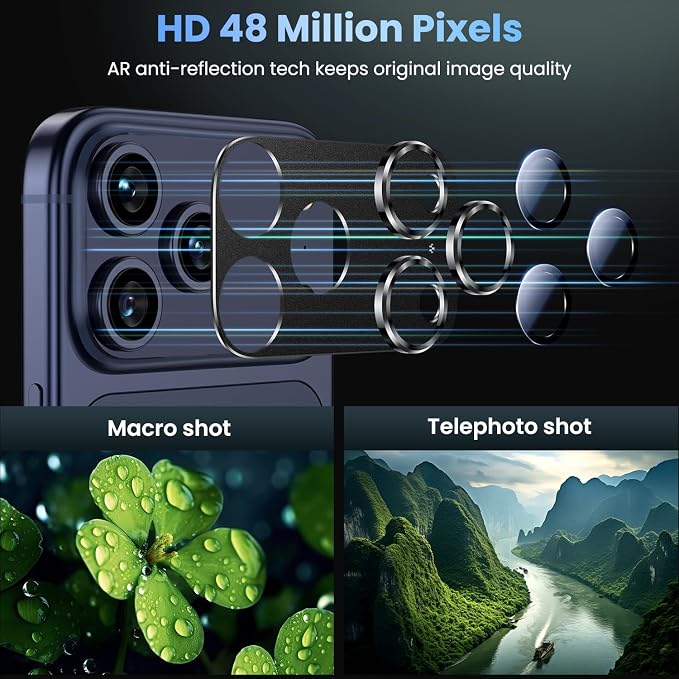 Uyiton Compatible with iPhone 17 Pro Camera Lens Protector - Image 3