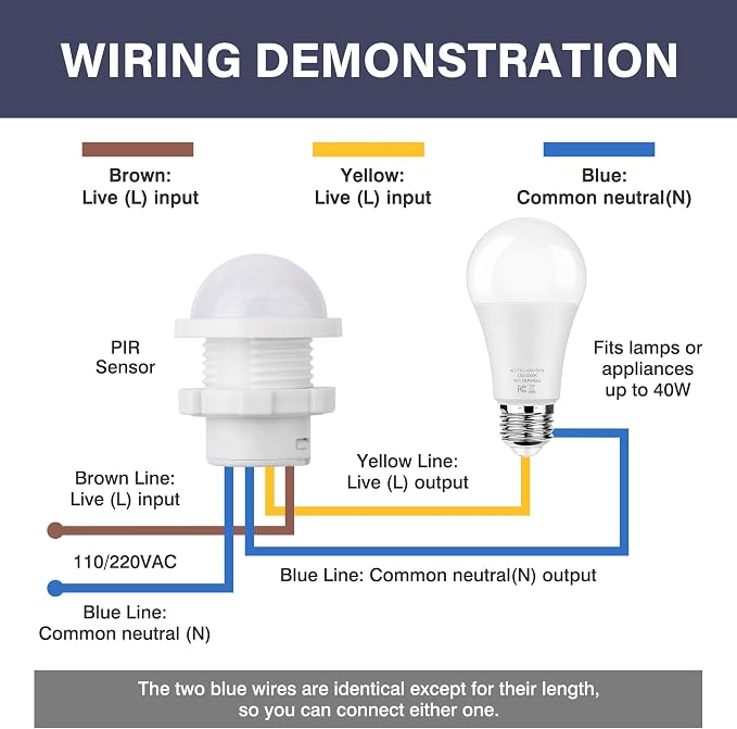 9-Pack Motion Sensor Light Switch, PIR Infrared Sensor, 30S Time Delay - Image 6