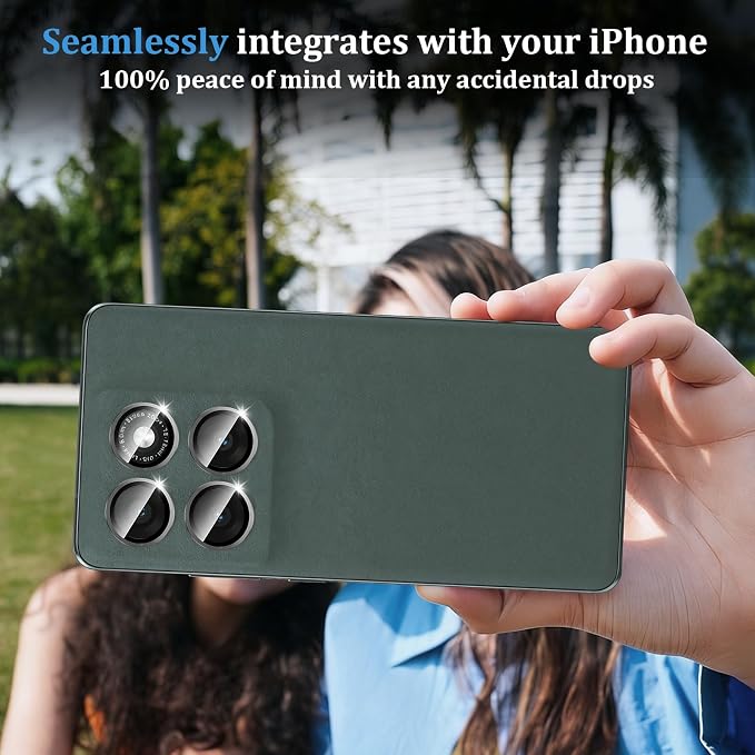 Compatible with Motorola Moto Edge 2025 Camera Lens Protector, Individual Metal - Image 6