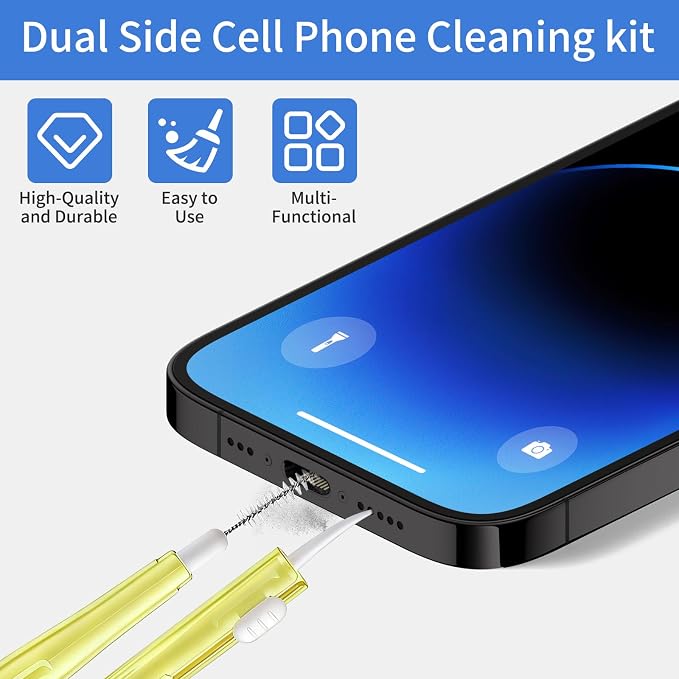 10 Pcs Cell Phone Cleaning Kit, Charging Port Cleaner, Dual Sided Anti Clogging - Image 3