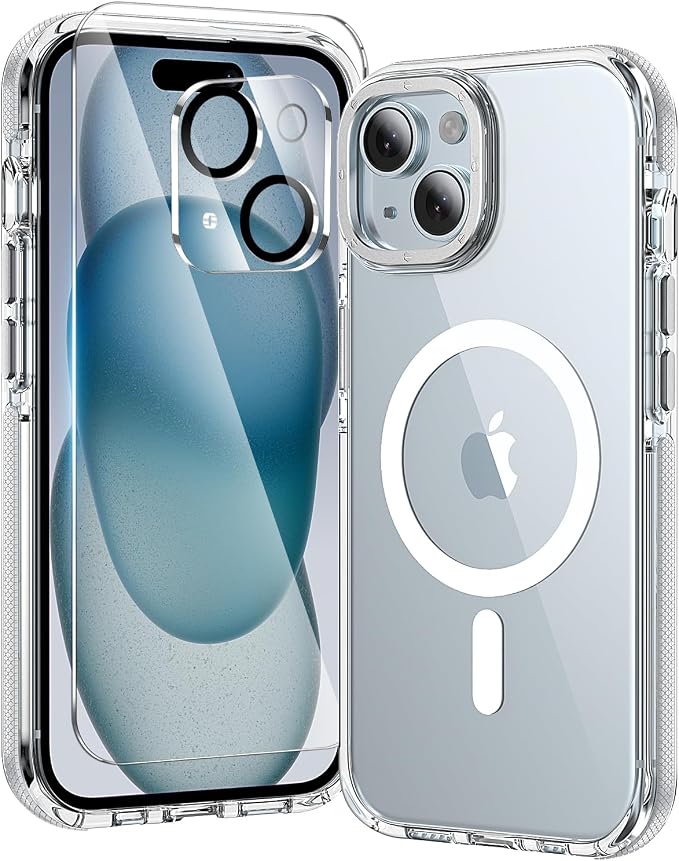 toushion 3 in 1 for iPhone 15 Case Clear by Unknown
