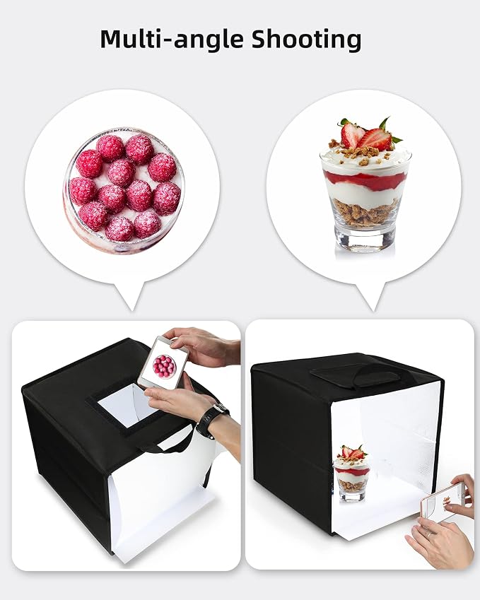 Glendan Mini Photo Studio Light Box, Portable Foldable Light Box Photography - Image 4