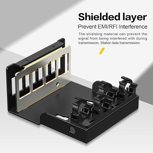 Patch Panel 4 Port Keystone Network Blank Patch Panel UTP/STP Compatible - Image 2