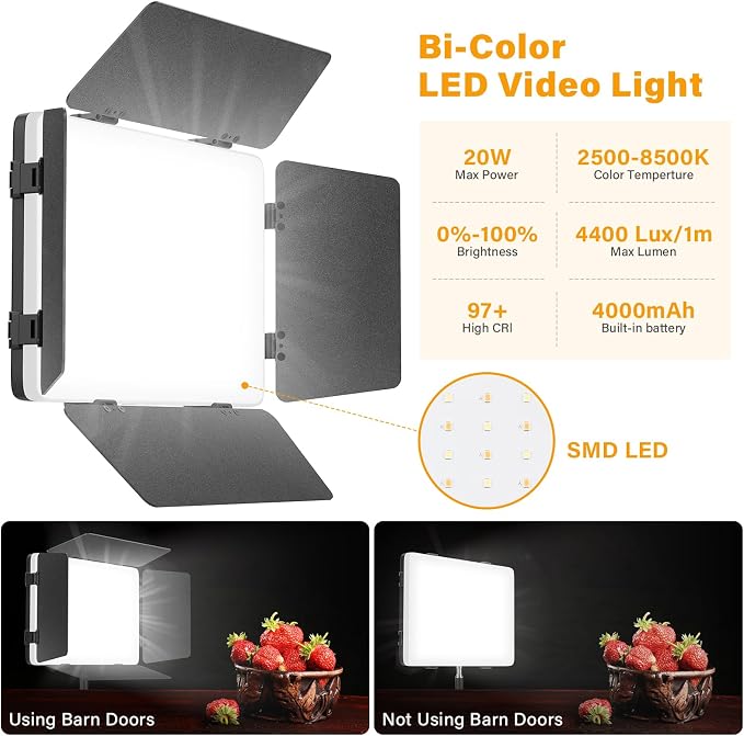 Unicucp 2 Pack Led Video Light Panel Light - Image 4