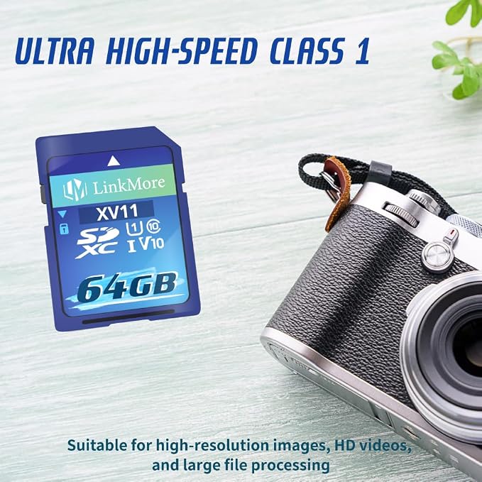 LinkMore 64GB Full-Size SD Card, SDXC Card Compatible - Image 7