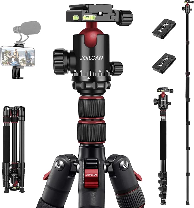 JOILCAN Tripod for Camera, Heavy Duty Travel Tripods for Spotting Scope by JOILCAN