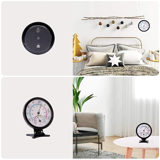 Mini Indoor Thermometer Hygrometer Analog 2 in 1 Temperature Humidity Monitor - Image 4