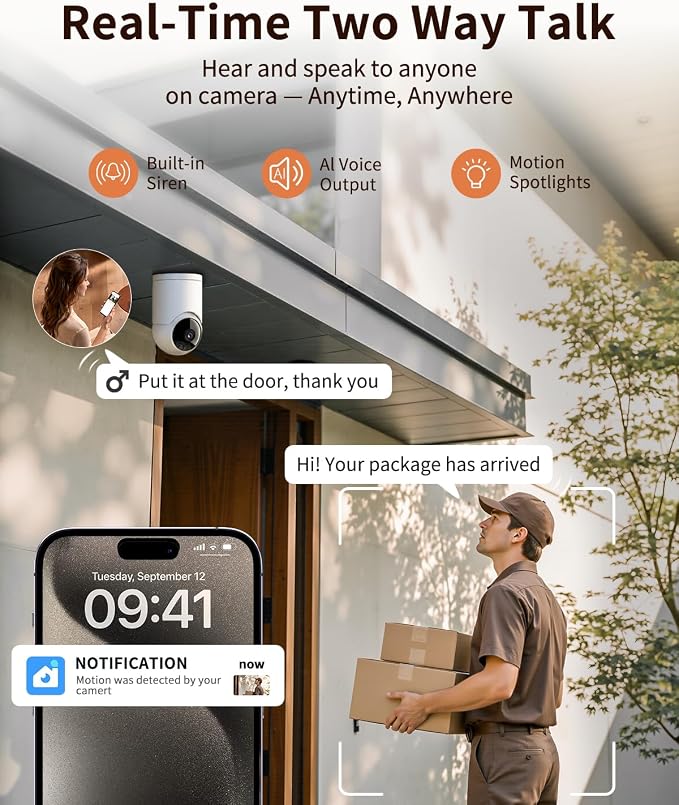  Indoor Cameras for Home Security, Auto tracking, 5G & 2.4G WiFi Security - Image 5